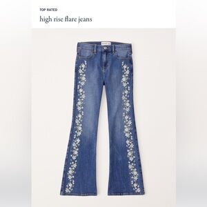 Abercrombie and Fitch Kids High Rise Flare Jeans